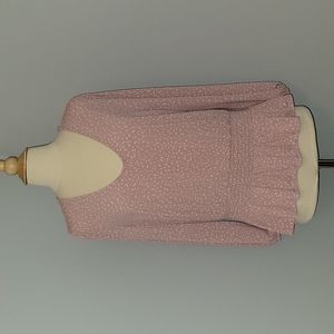 Women's Pink Polka Dot Blouse